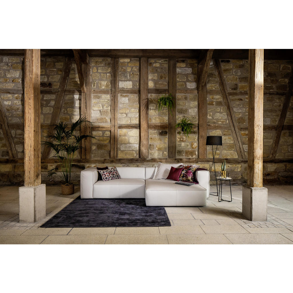 Thumbnail - Chilliano Ecksofa around the block, Beige, Leder, Echtleder, Longlife-Leder, Uni, Füllung: Schaumstoff, Polyurethan (Pur...