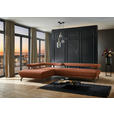 ECKSOFA in Chenille Rostfarben  224/305 cm  - Rostfarben/Schwarz, Design, Textil/Metall (224/305cm) - Dieter Knoll