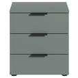 NACHTSCHRANK 45/51/40 cm  - Salbeigrün/Schwarz, Basics, Holzwerkstoff/Kunststoff (45/51/40cm) - Carryhome