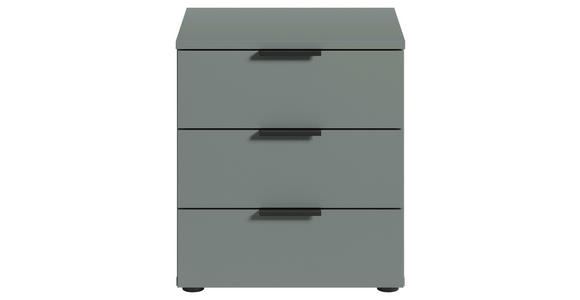 NACHTSCHRANK 45/61/40 cm - Salbeigrün/Schwarz, Basics, Holzwerkstoff/Kunststoff (45/61/40cm) - Carryhome