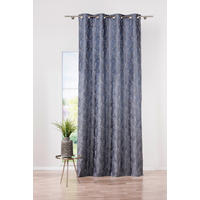 Draperie Opacă black-out (nu permite trecerea luminii)  - gri închis, Basics, textil (140/260cm)