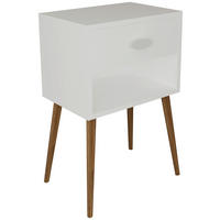 NACHTSCHRANK 45/70/30 cm  - Honigeiche/Weiß, MODERN, Holzwerkstoff (45/70/30cm) - MID.YOU