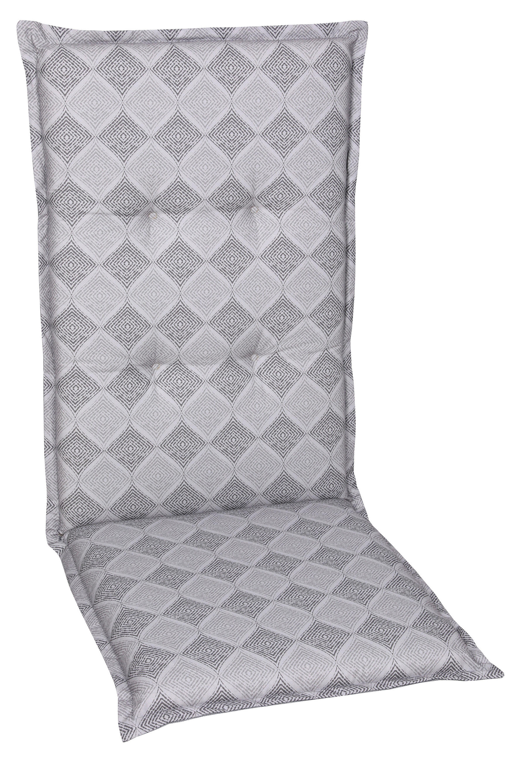 SESSELAUFLAGE in Grau Raute  - Grau, KONVENTIONELL, Textil (50/6/120cm)