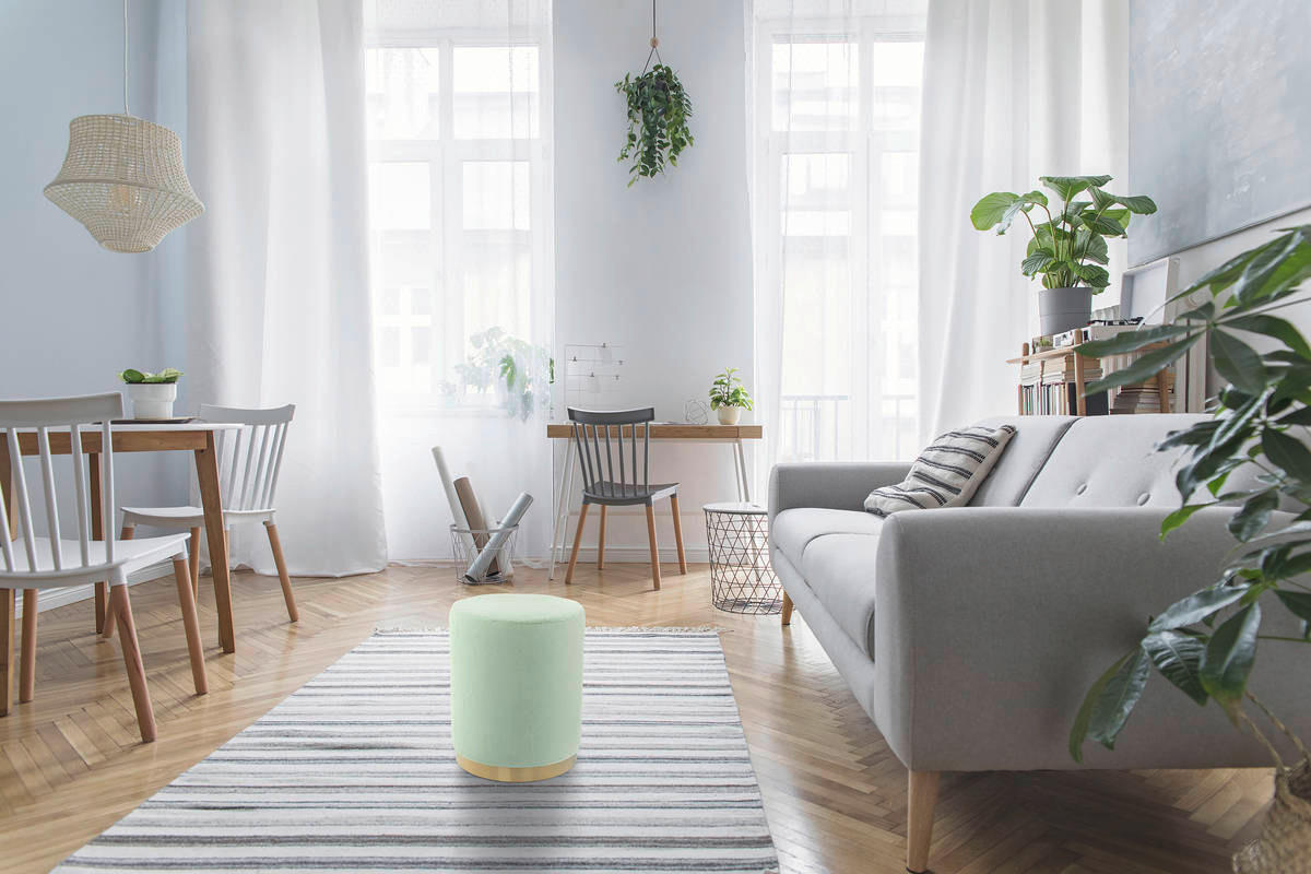 HOCKER Mintgrün  - Mintgrün, MODERN, Kunststoff (36/44/36cm) - Kayoom