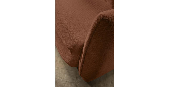 SCHLAFSOFA Struktur Rostfarben Zierkissen, Rückenkissen, Bettkasten, Schlaffunktion, Rücken echt, Liegefläche im Originalstoff  - Rostfarben/Schwarz, KONVENTIONELL, Kunststoff/Textil (237/94/117cm) - Carryhome