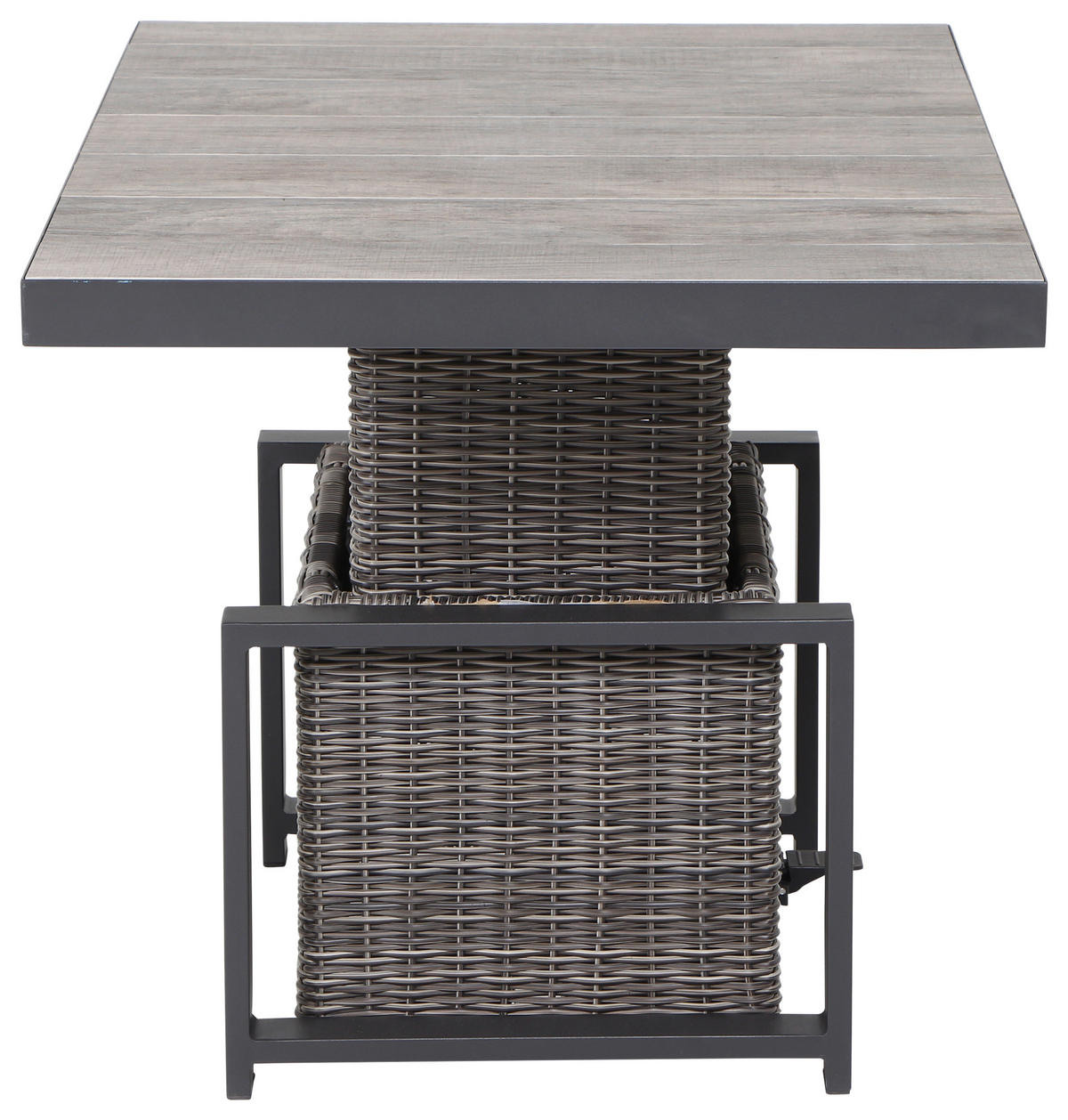 LOUNGEGARNITUR 3-teilig   219/88/219 cm Aluminium  - Grau, Basics, Keramik/Kunststoff (219/88/219cm) - Siena Garden