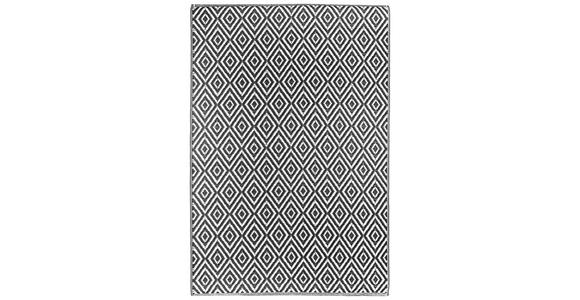 OUTDOORTEPPICH 160/230 cm Ibiza  - Schwarz/Weiß, Trend, Textil (160/230cm) - Boxxx