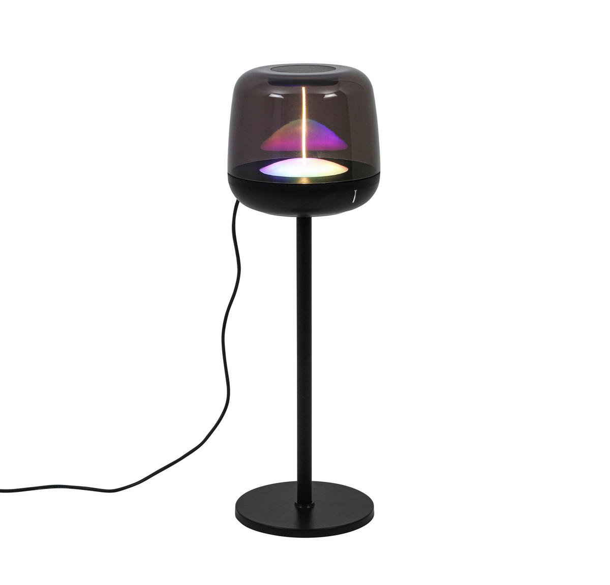 NAMIZNA SVETILKA ZA POLNJENJE        11,5/36,7 cm       - črna/prosojno, Trend, kovina/umetna masa (11,5/36,7cm) - Novel