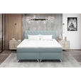 BOXSPRINGBETT 180/200 cm  in Hellgrau  - Chromfarben/Hellgrau, KONVENTIONELL, Textil/Metall (180/200cm) - Carryhome