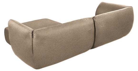 ECKSOFA in Lederlook Beige  - Beige/Schwarz, KONVENTIONELL, Kunststoff/Textil (278/175cm) - Carryhome