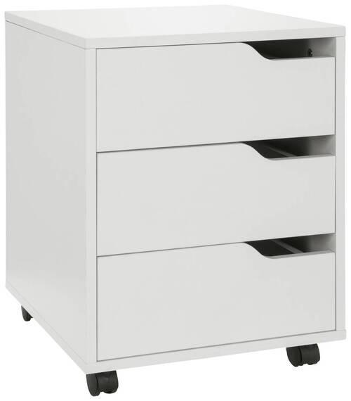 ROLLCONTAINER Weiß  - Weiß, MODERN, Holzwerkstoff/Kunststoff (40/54/40cm) - MID.YOU
