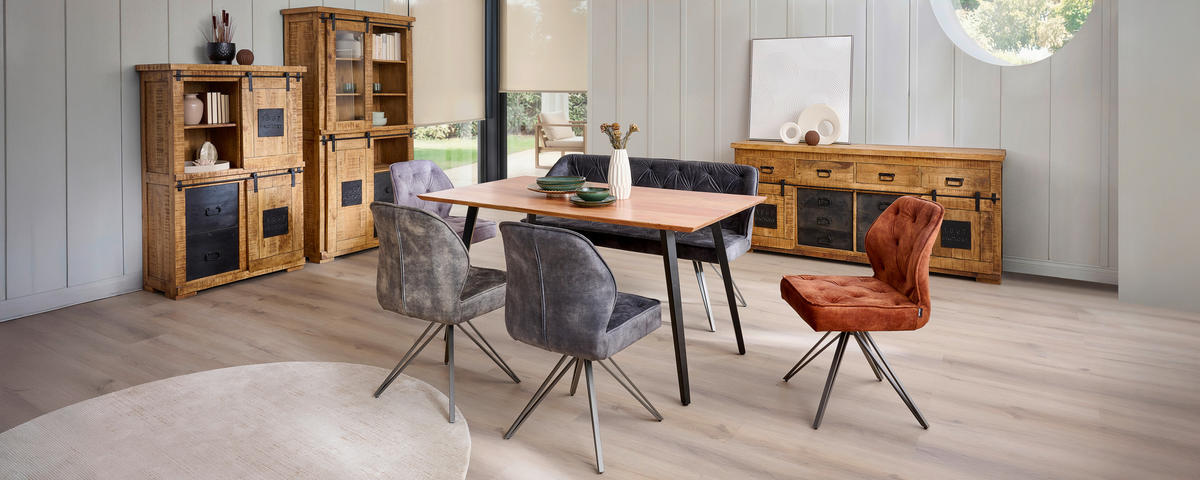 SITZBANK 157/85/59 cm  in Anthrazit, Schwarz  - Anthrazit/Schwarz, Design, Textil/Metall (157/85/59cm) - Carryhome