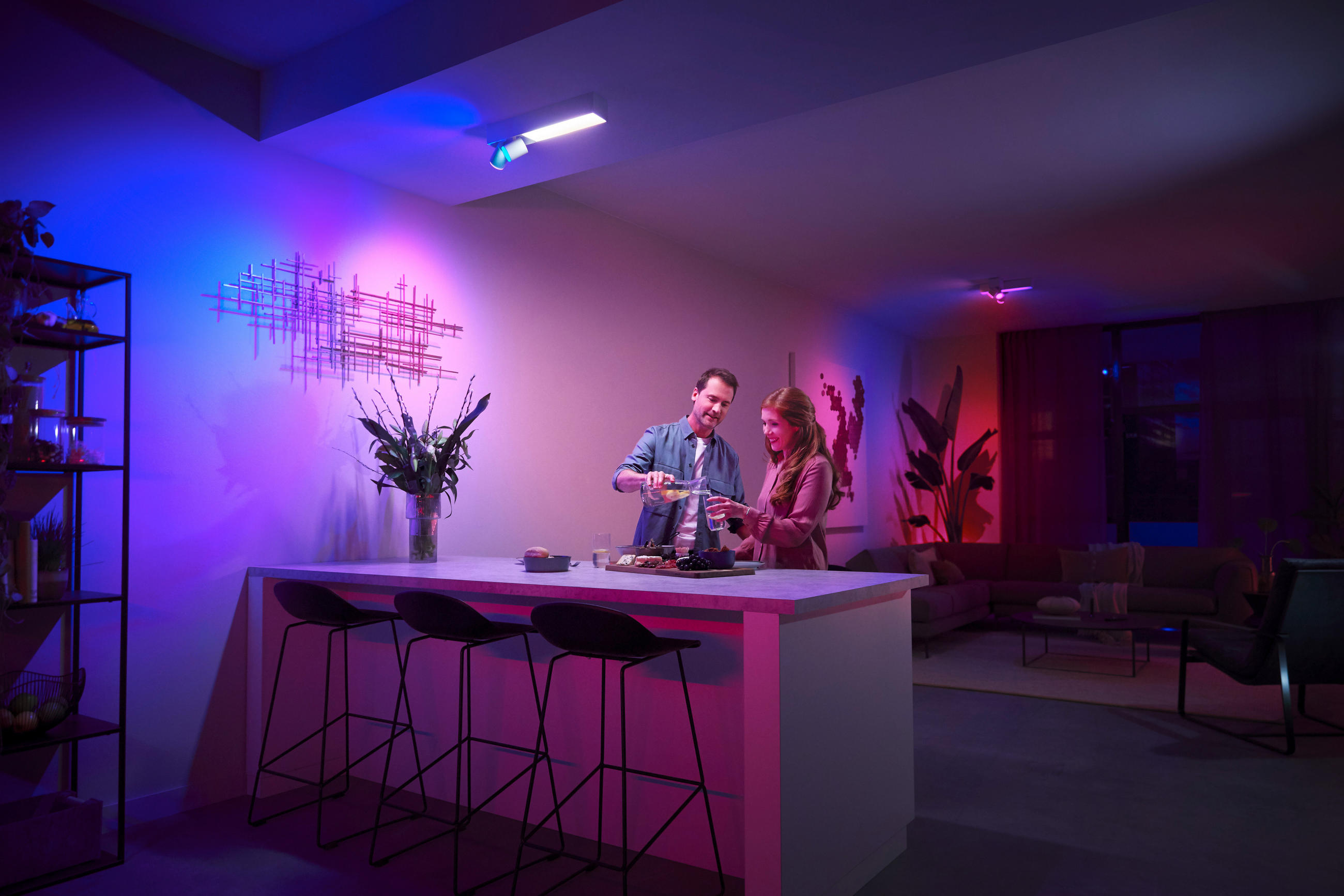 LED-DECKENLEUCHTE    40,80/12,70/8,50 cm  - Weiss, Konventionell, Metall (40,80/12,70/8,50cm) - Philips HUE