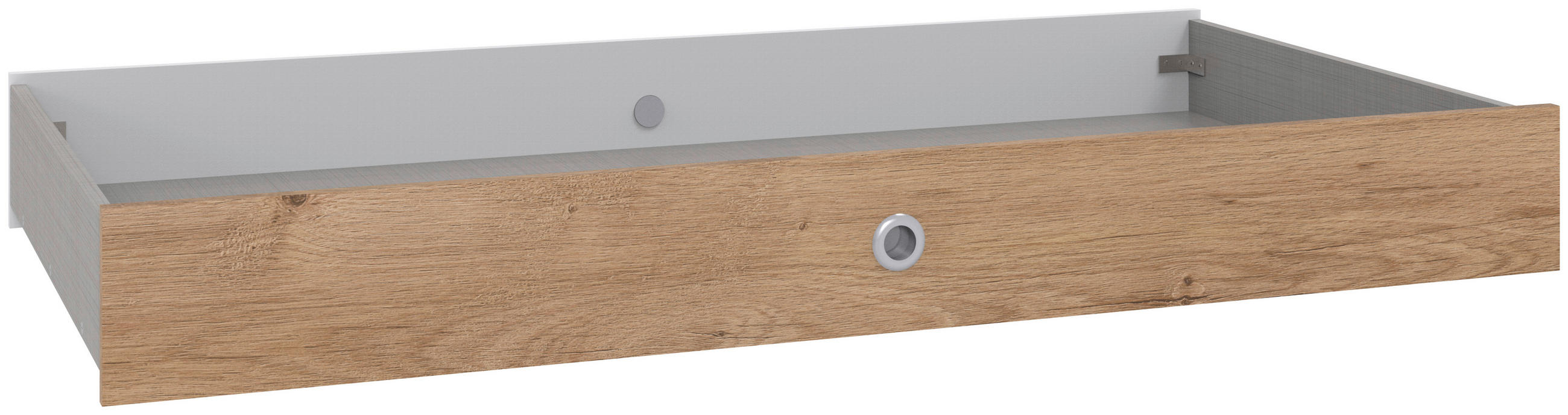 BETTSCHUBKASTEN Eichefarben - Eichefarben, MODERN, Holzwerkstoff (71/17/137cm) - MID.YOU