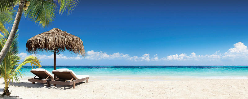 Euroart OBRAZ NA SKLE, pláž a moře, 50/125 cm