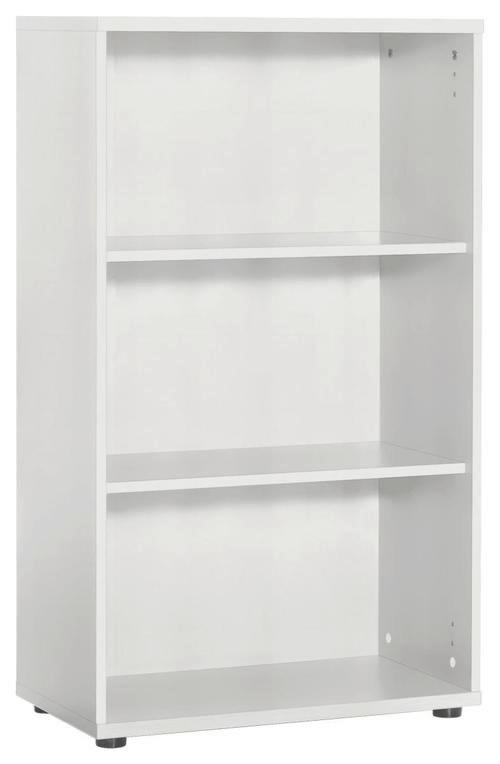 AKTENREGAL Weiß - Schwarz/Weiß, Basics, Holzwerkstoff/Kunststoff (65,1/110,9/34,5cm) - MID.YOU