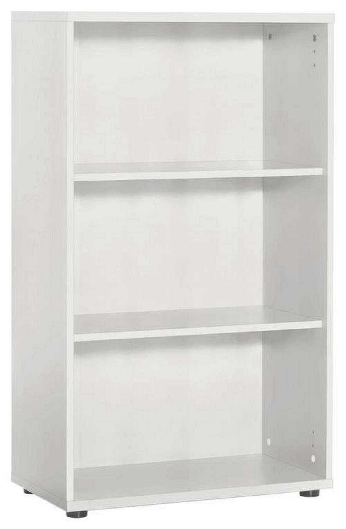 AKTENREGAL Weiß  - Schwarz/Weiß, Basics, Holzwerkstoff/Kunststoff (65,1/110,9/34,5cm) - MID.YOU