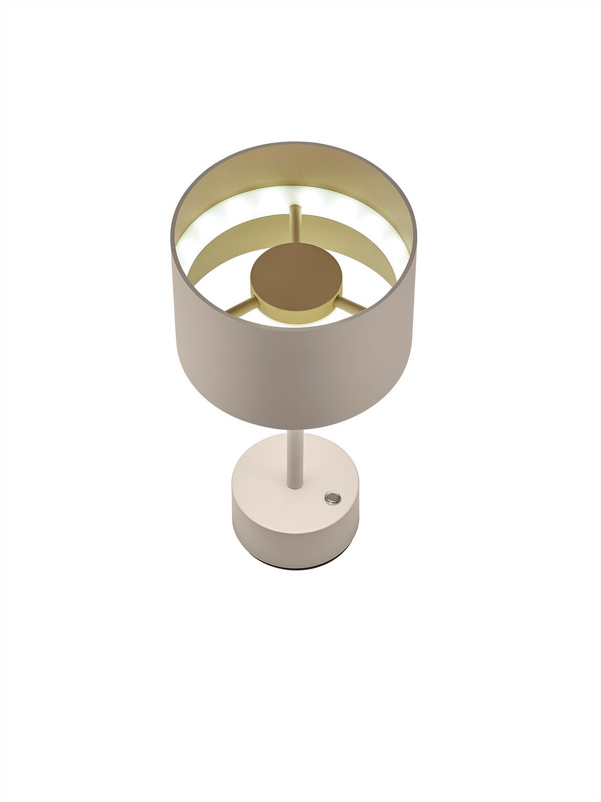 LED-TISCHLEUCHTE LOOP 15/30 cm   - Aprikose/Grauweiß, MODERN, Metall (15/30cm) - Musterring