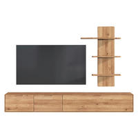WOHNWAND 2-teilig  in Wildeiche  220/116/40 cm  - Wildeiche, KONVENTIONELL, Holz (220/116/40cm) - Linea Natura