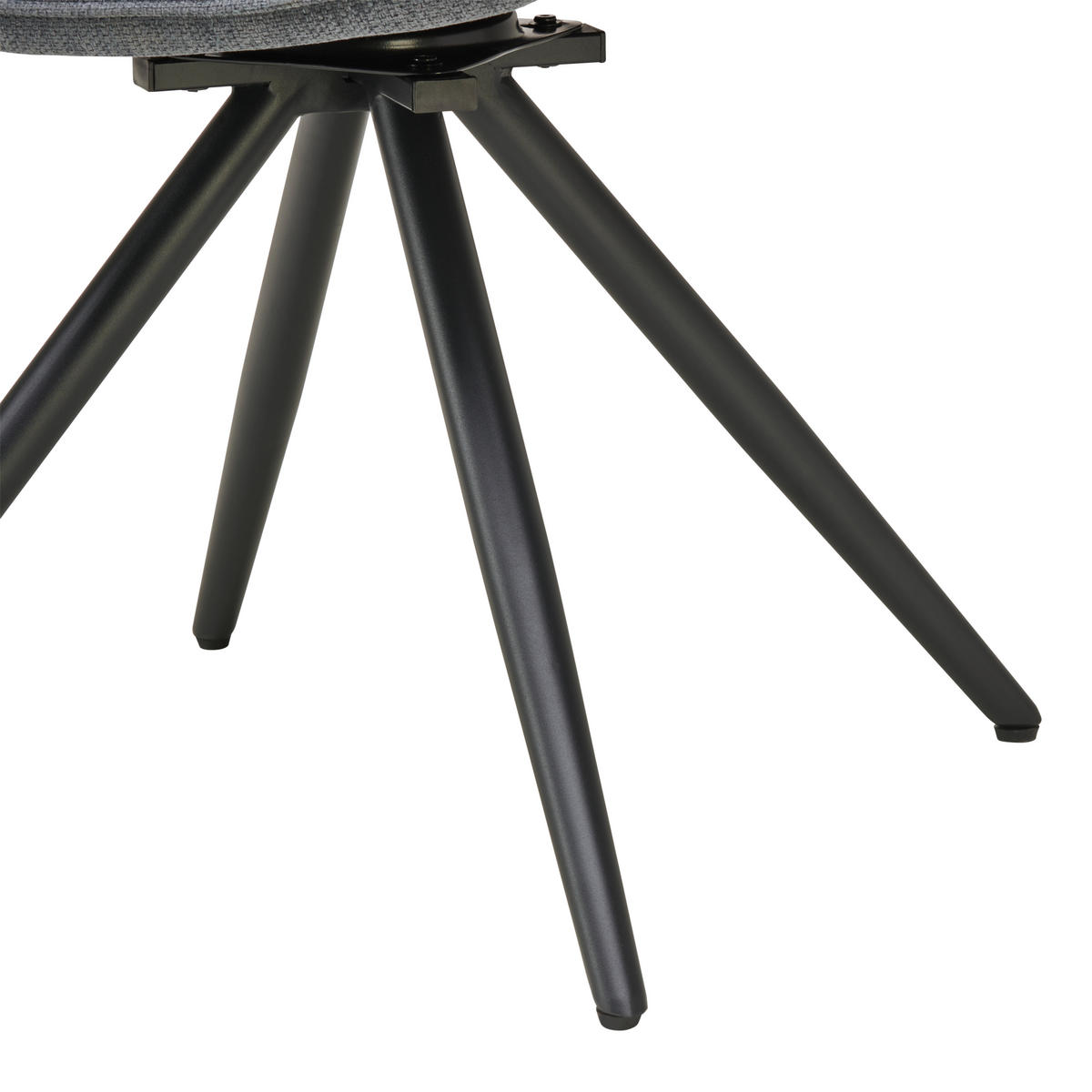 ARMLEHNSTUHL  in Eisen Webstoff  - Anthrazit/Schwarz, KONVENTIONELL, Textil/Metall (62/89/62cm) - Livetastic