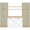 HAUSWIRTSCHAFTSRAUM  in Eichefarben, Salbeigrün  - Eichefarben/Salbeigrün, Basics, Holzwerkstoff (245cm) - Impuls