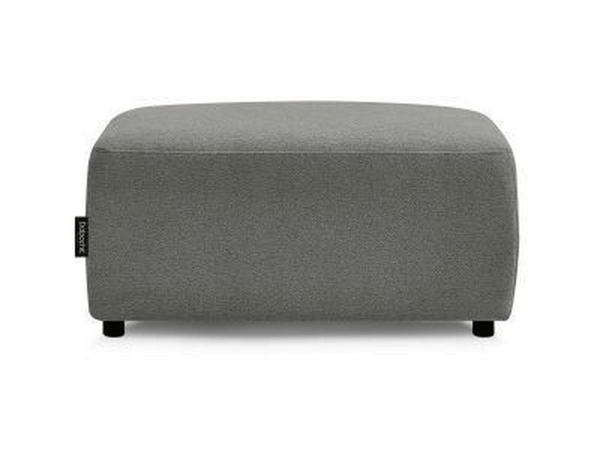 HOCKER ATILLA Flachgewebe Dunkelgrau  - Dunkelgrau/Schwarz, MODERN, Kunststoff/Textil (92/44/48cm)
