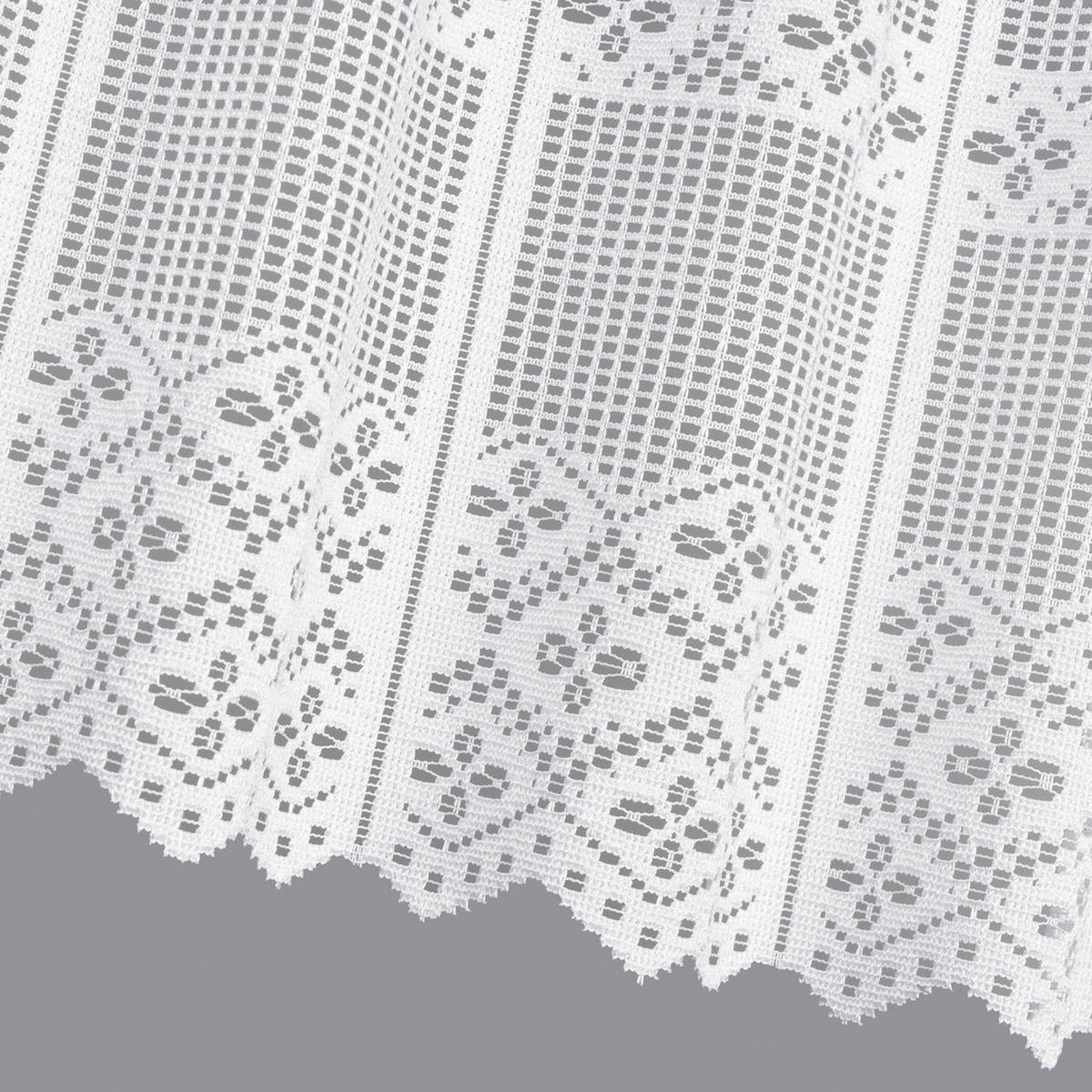 KURZGARDINE   150/90 cm   - Weiß, KONVENTIONELL, Textil (150/90cm)