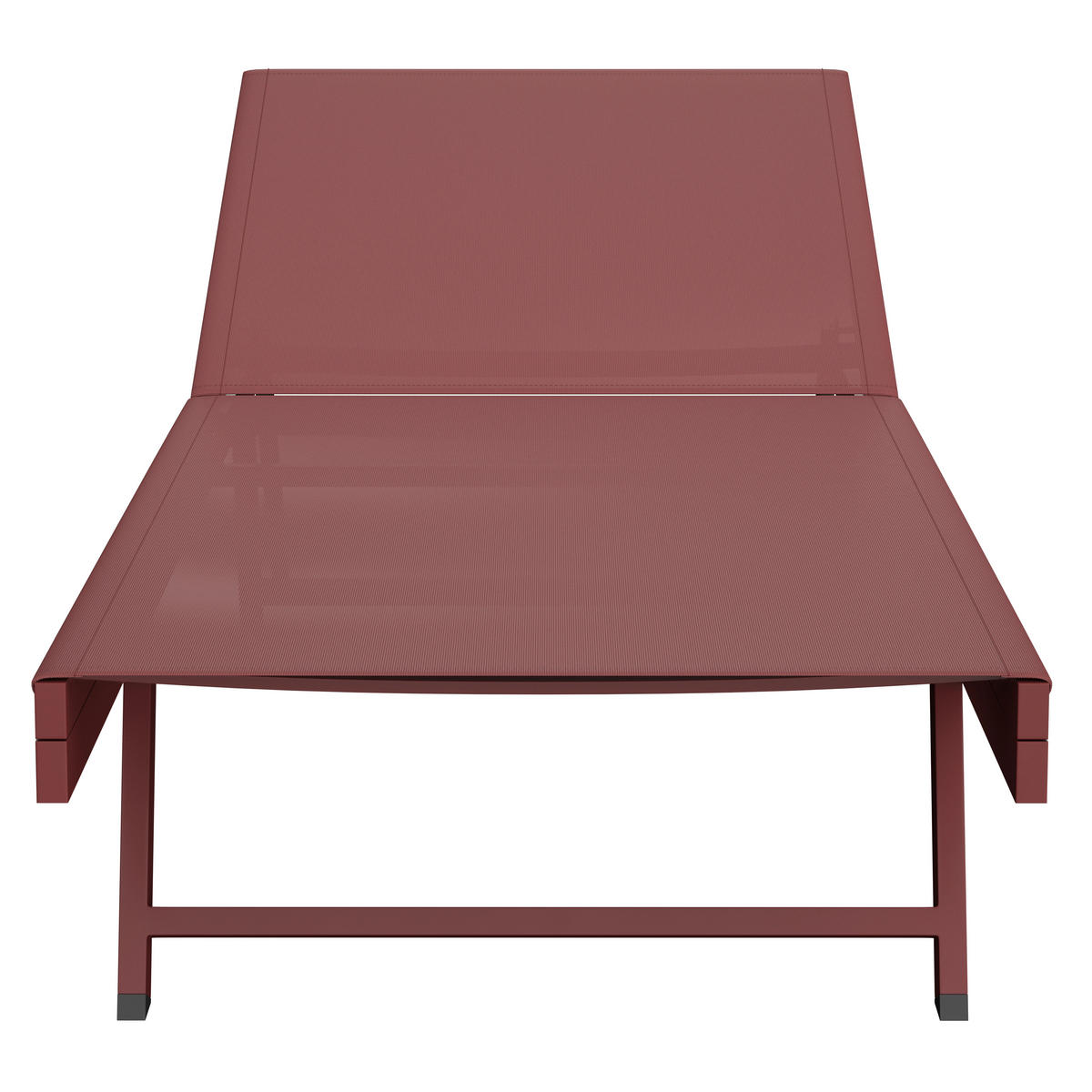SONNENLIEGE 64/30/197 cm  - Rot, MODERN, Textil/Metall (64/30/197cm) - Ambia Garden