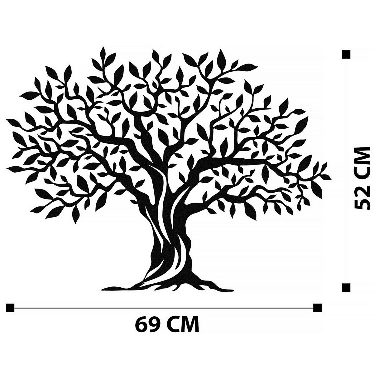 METALLBILD  - Schwarz, Basics, Metall (69/52cm)