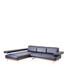 WOHNLANDSCHAFT Echtleder - Blau/Alufarben, Design, Leder (237/295cm) - Joop!
