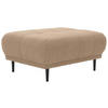 HOCKER in Textil Hellbraun  - Hellbraun/Schwarz, Design, Holz/Textil (93/45/77cm) - Stylife
