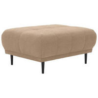 HOCKER in Textil Hellbraun  - Hellbraun/Schwarz, Design, Holz/Textil (93/45/77cm) - Stylife