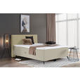 BOXBETT 160/200 cm  in Creme  - Creme/Schwarz, Design, Holz/Holzwerkstoff (160/200cm) - Xora