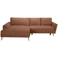 ECKSOFA in Webstoff Dunkelorange  - Buchefarben/Dunkelorange, KONVENTIONELL, Holz/Textil (169/294cm) - Carryhome