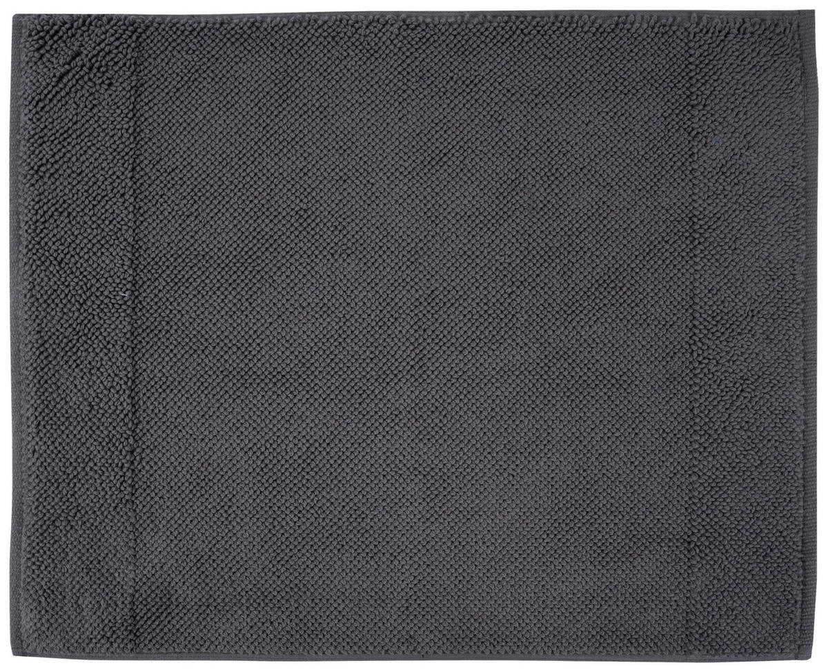 BADEMATTE 50/60 cm Anthrazit  - Anthrazit, KONVENTIONELL, Textil (50/60cm) - Bio:Vio