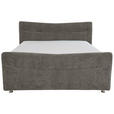 BOXSPRINGBETT 140/200 cm  in Grau  - Grau, KONVENTIONELL, Textil/Metall (140/200cm) - Esposa