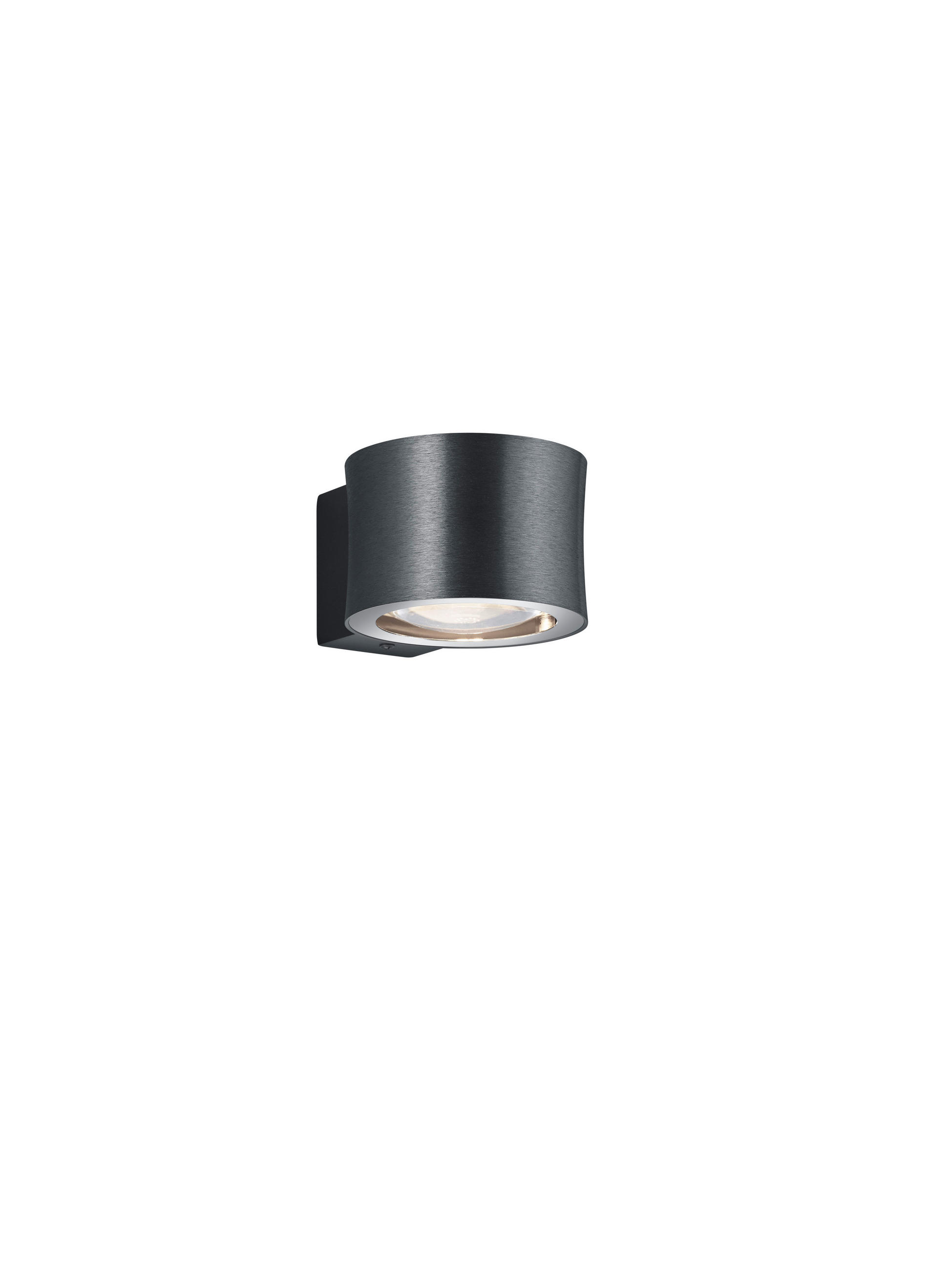 LED-WANDLEUCHTE 12/8/16 cm   - Anthrazit, Design, Metall (12/8/16cm) - Bankamp