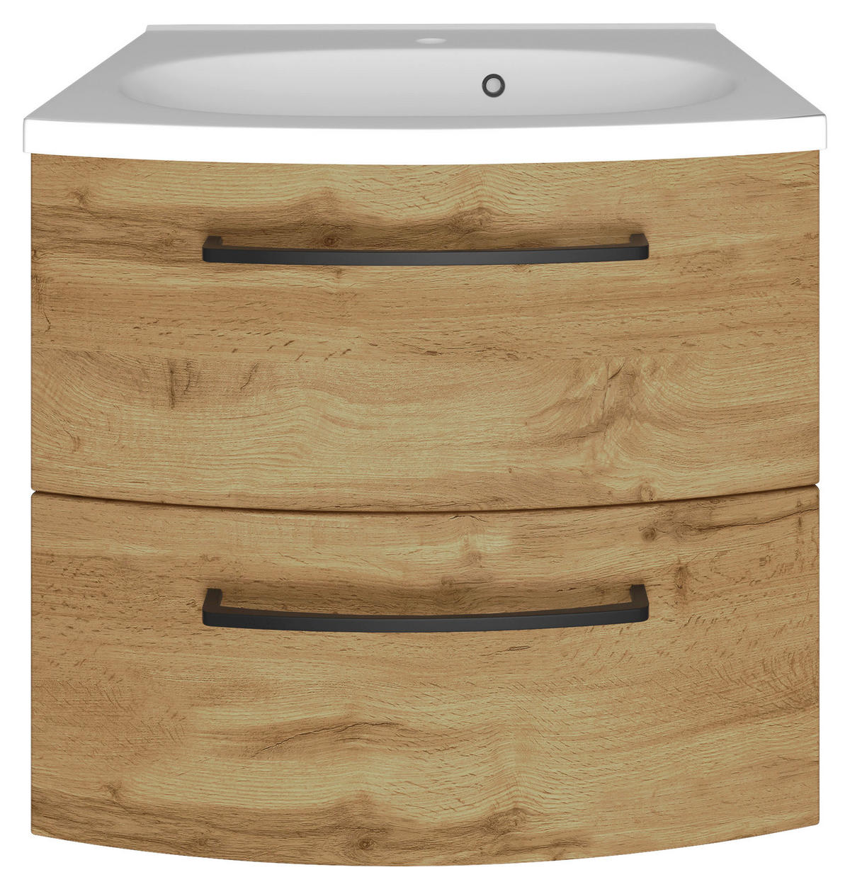 SKŘÍŇKA S UMYVADLEM, 60 cm - bílá/černá, Moderní, kov/kompozitní dřevo (60cm) - Held