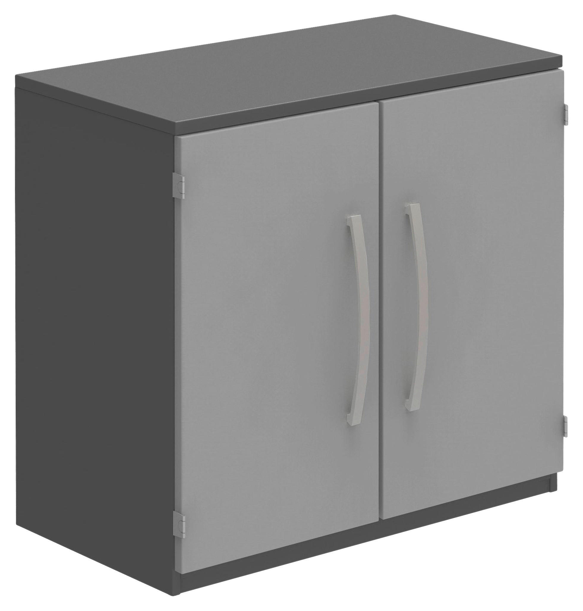 AKTENSCHRANK 80/76,5/43 cm  - Anthrazit/Hellgrau, KONVENTIONELL, Holzwerkstoff (80/76,5/43cm) - Moderano