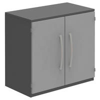 AKTENSCHRANK Anthrazit, Hellgrau  - Anthrazit/Hellgrau, KONVENTIONELL, Holzwerkstoff (80/76,5/43cm) - Moderano