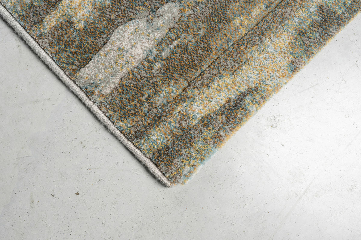 WEBTEPPICH  Wohnzimmer 200/290 cm Argentum Türkis, Taupe, Goldfarben  - Türkis/Taupe, Design, Kunststoff/Textil (200/290cm) - Novel