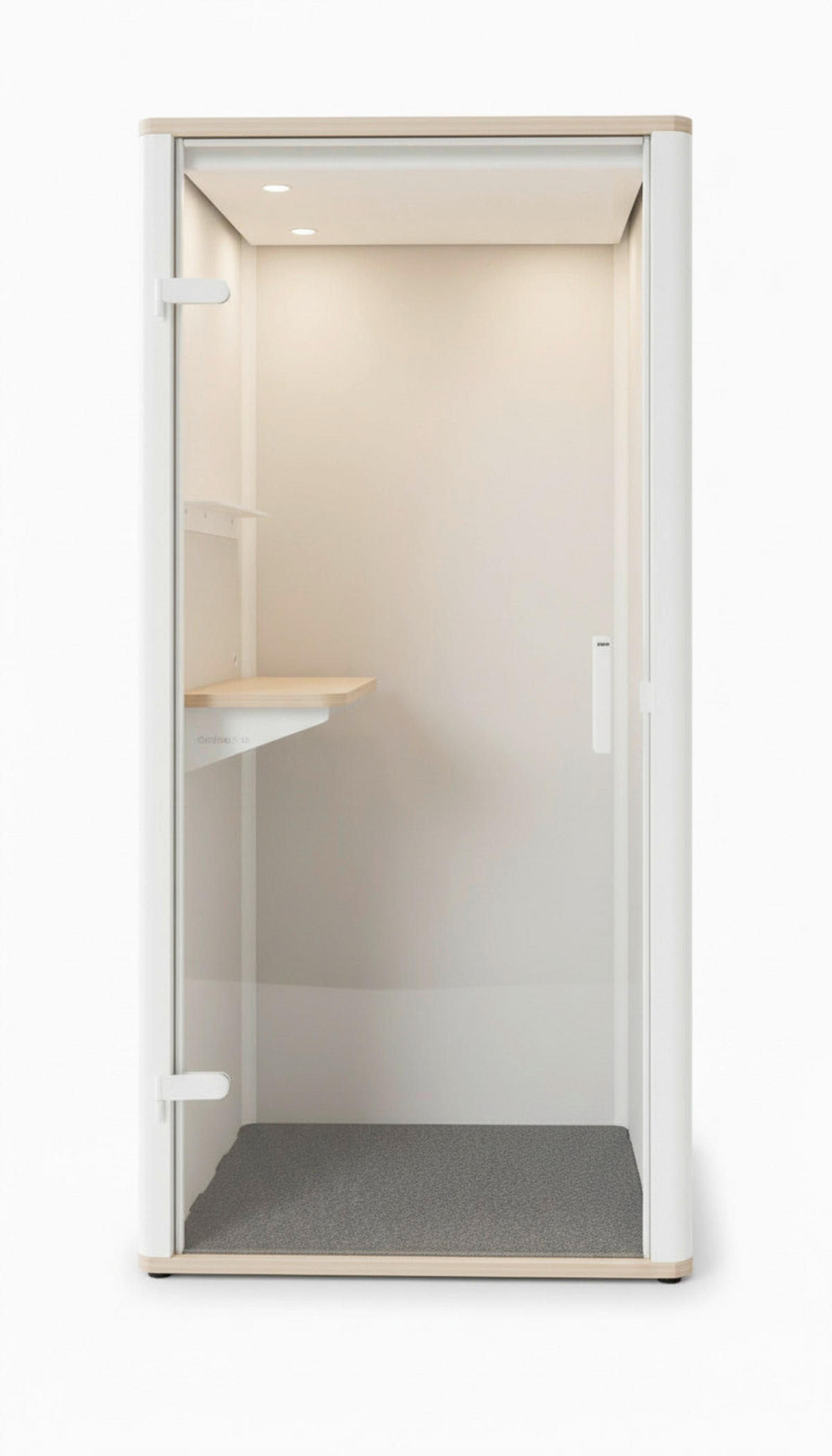 TELEFONBOX BOSSELINO UNO - Weiß, MODERN, Glas/Holzwerkstoff (100,2/215,5/99,4cm) - Bosse
