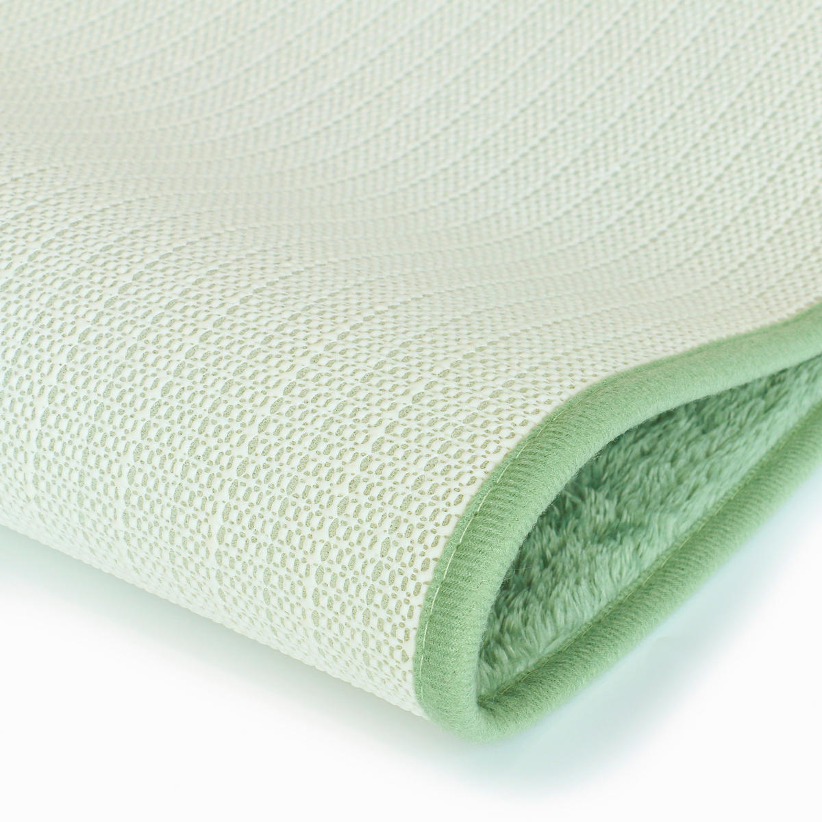 KÚPEĽŇOVÁ PREDLOŽKA, 70/45 cm - svetlozelená, Basics, textil (70/45cm) - Boxxx