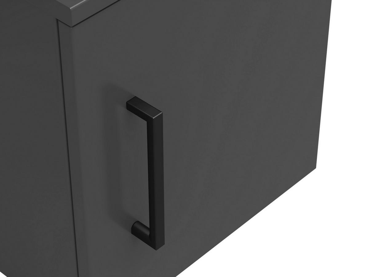 AUFSATZSCHRANK 30/35/40 cm   - Schwarz/Graphitfarben, Modern, Holzwerkstoff/Kunststoff (30/35/40cm) - Carryhome