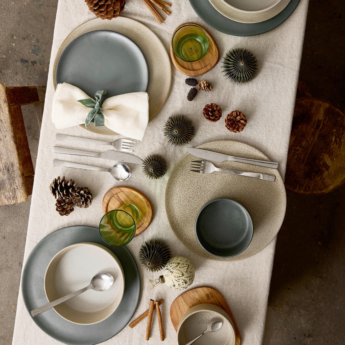 SPEISETELLERSET Beige 28 cm RAW  - Beige, Basics, Keramik (28cm) - Aida