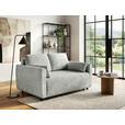 SCHLAFSOFA Chenille Silberfarben  - Silberfarben/Schwarz, KONVENTIONELL, Kunststoff/Textil (161/90/108cm) - Carryhome