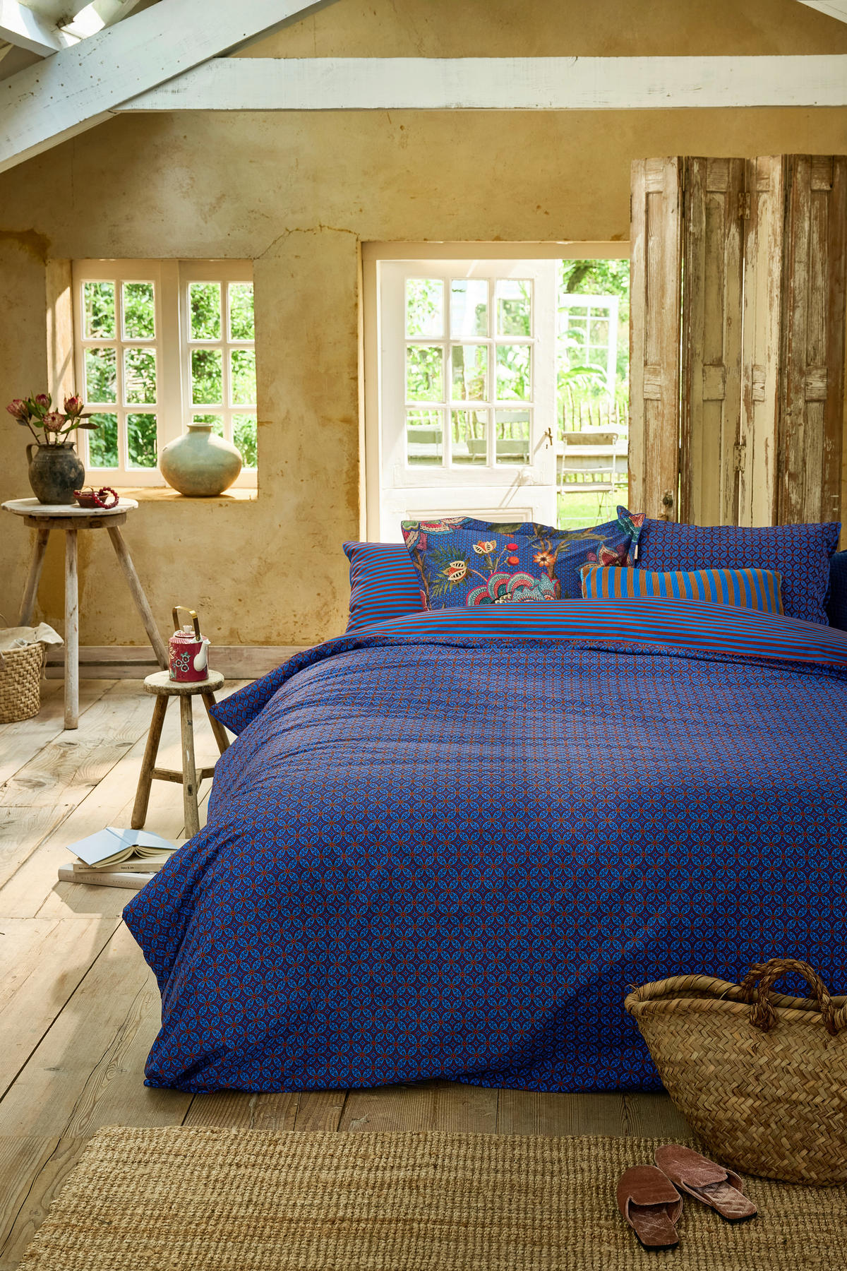 BETTWÄSCHE Alvida 140/200 cm  - Dunkelblau, Basics, Textil (140/200cm) - Pip Home