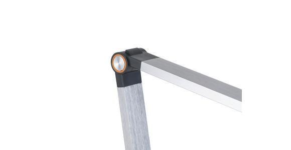 LED-SCHREIBTISCHLEUCHTE - Chromfarben/Anthrazit, Basics, Kunststoff/Metall (76cm) - Novel