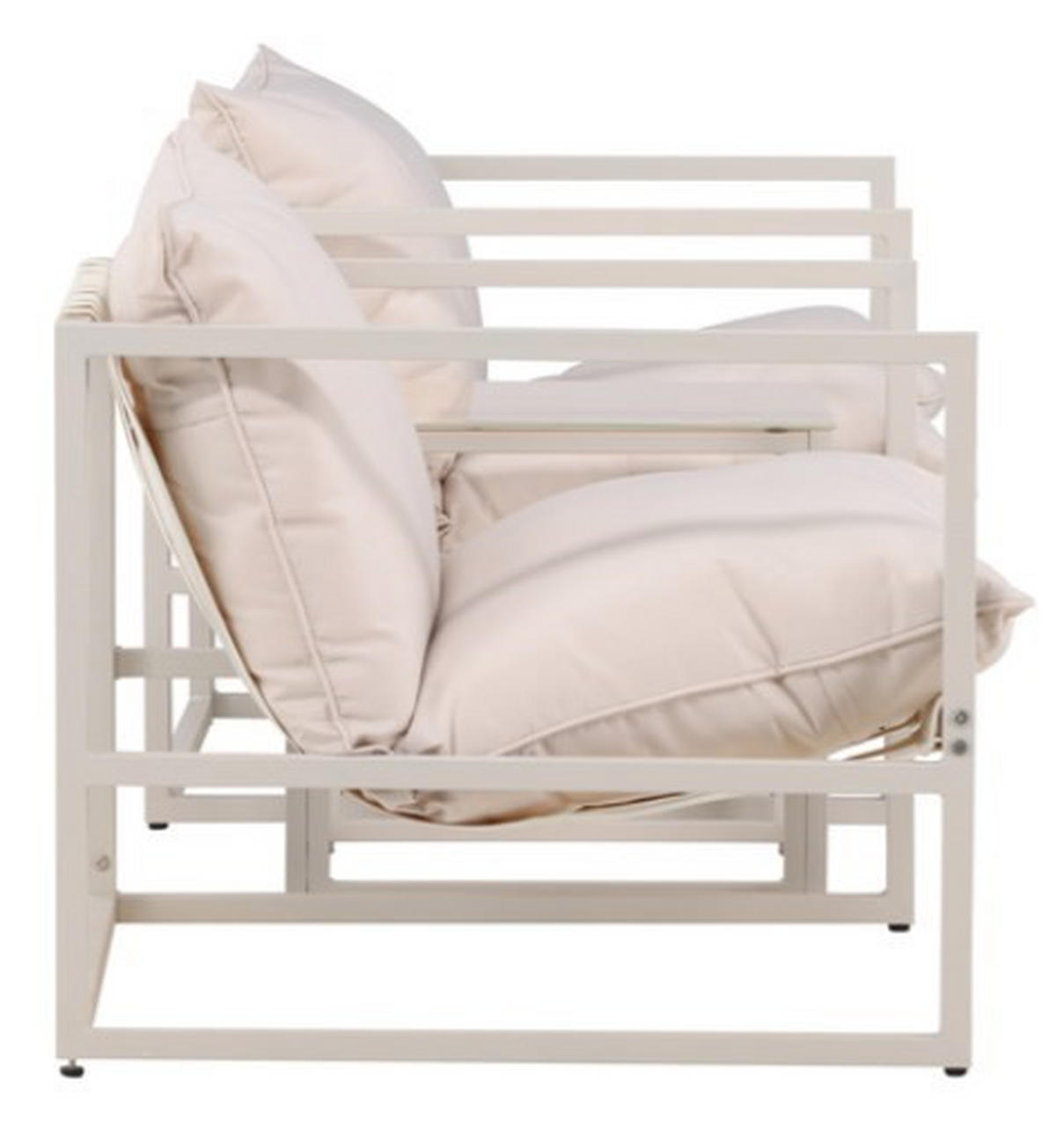LOUNGEGRUPP stål  - beige, Klassisk, metall/glas - Best Price