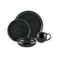 KOMBISERVICE Faro Black 16-teilig  - Schwarz, Design, Keramik - Novel